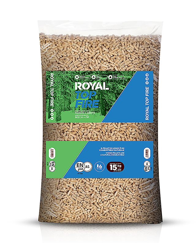 Del Curto: TOP FIRE Pellet di legno misto faggio e abete